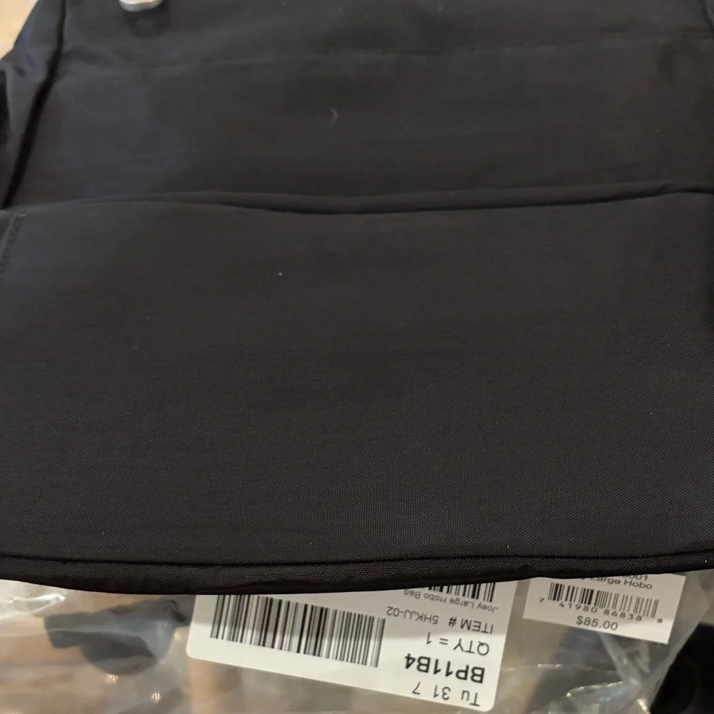 Baggallini Black Joey Large Hobo Bag/NWT